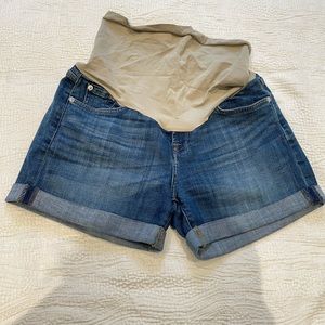 7 for All Mankind Maternity Denim Short